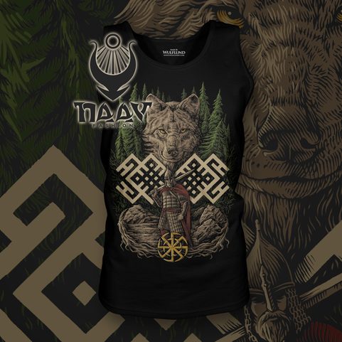 WOLFSKRIEGER, SLAWISCHES TANK-TOP - FARBIG
