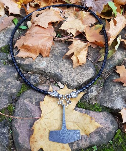 HEIMIR, THOR'S HAMMER, DAMASCUS STEEL - BOLO