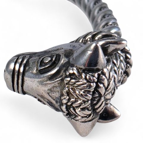 KELTISCHER STIER TORQUES, INSPIRATION: TRICHTINGEN, SILBER 925