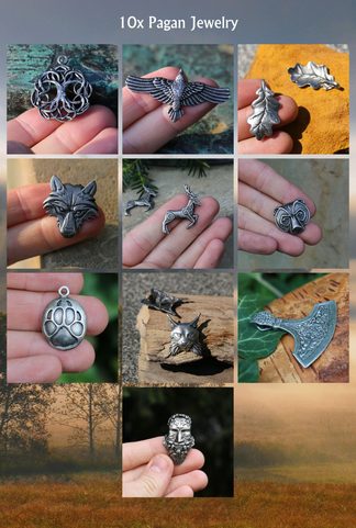 DES BOIS, PENDENTIFS - ENSEMBLE DE GROS 10 X