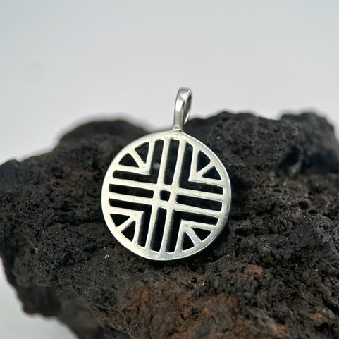 SUN SYMBOL VI, SILVER PENDANT