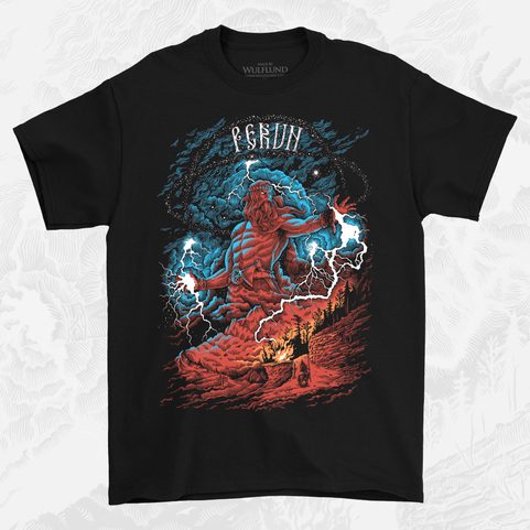 PERUN - T-SHIRT, COULEUR, HOMMES