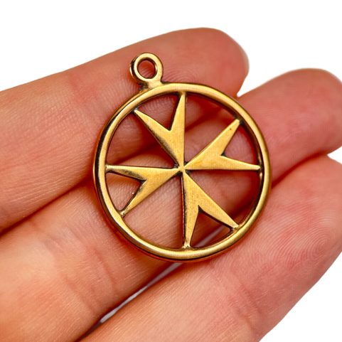 TEMPLAR CROSS, MEDIEVAL PENDANT, BRONZE