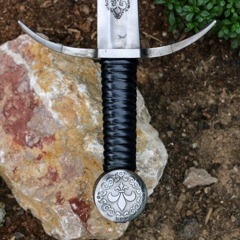 ULTIMA RATIO REGUM ETCHED SINGLE HANDED SWORD FULL TANG