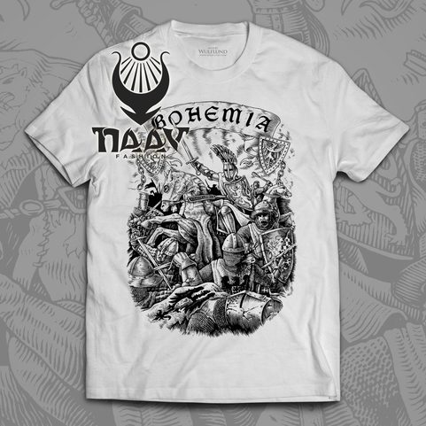 BOHEMIA, KING PREMYSL OTAKAR II. T-SHIRT, WHITE