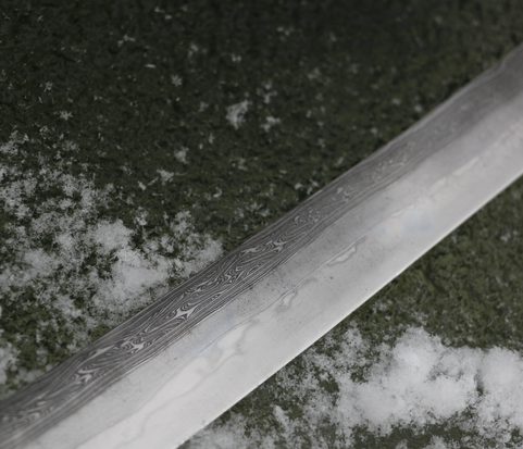 SIGURD - SEAX VIKING, ACIER DAMASSÉ