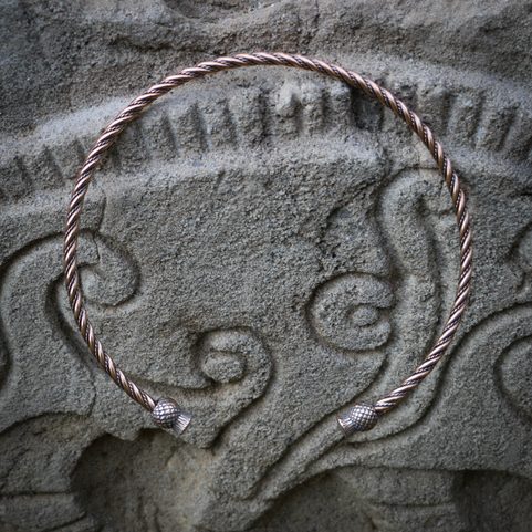 SCOTTISH THISTLE - ALBA, BRONZE TORQUES