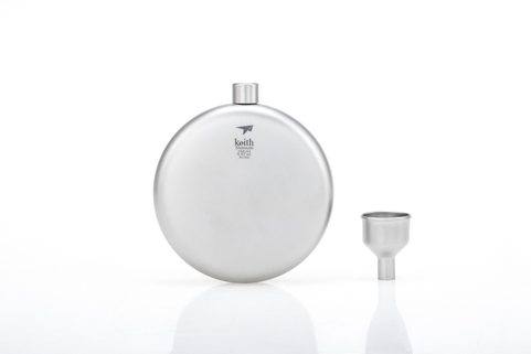 TI9302 TITANIUM ROUND FLASK