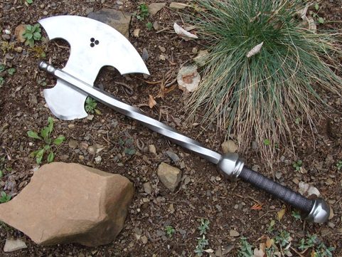 MEDIEVAL BATTLE AXE, WIRE