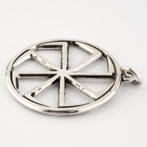 KOLOVRAT, SLAWISCHER TALISMAN AUS SILBER, AG 925