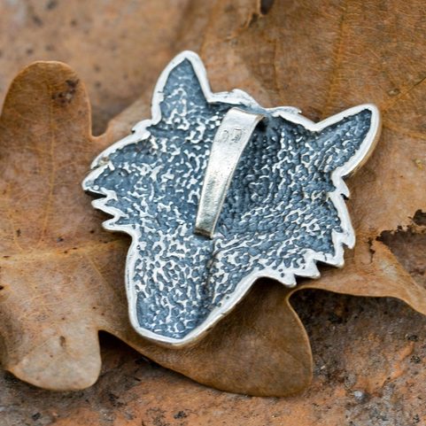 VUK, ARGENT SLAVE LOUP PENDENTIF