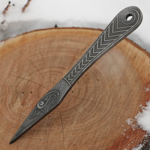MUNINN ETCHED THROWING KNIFE - SET OF 3