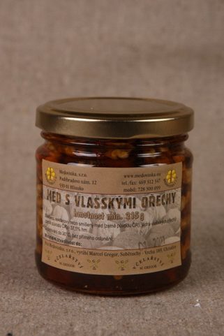 HONEY WITH WALNUTS, 200 ML, 215 G