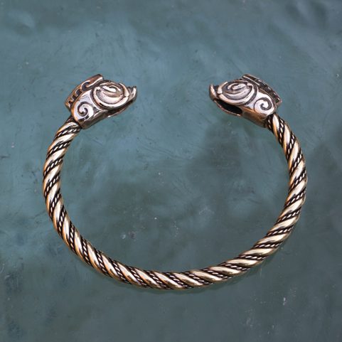 COLLACH, CELTIC BOAR, BRACELET, BRASS