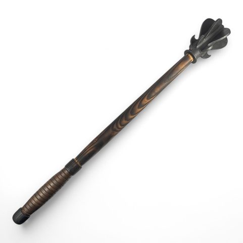 HUSSITE MACE, CENTRAL EUROPE, 15TH CENTURY, WRAPPED WITH LEATHER