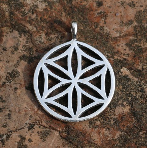 FLEUR DE SOLEIL II, PENDENTIF EN ARGENT