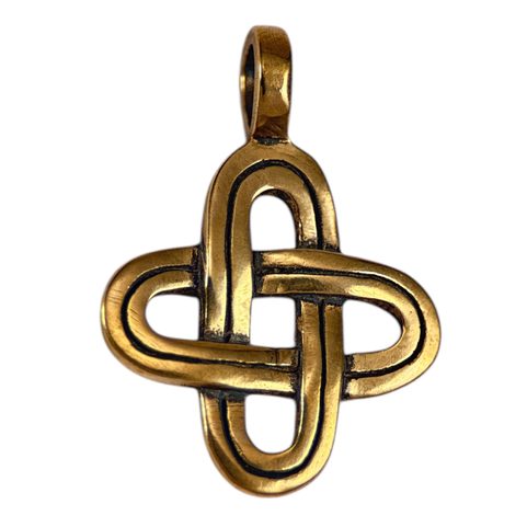 SIMPLE KNOT, BRONZE PENDANT