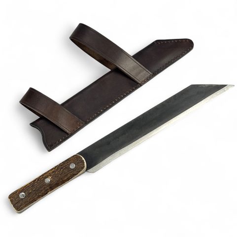 SEAX, GESCHMIEDETER LANGER WIKINGER-MEISSEL, GEWEIH