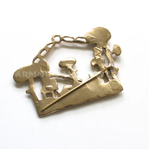 FOLK FEAST, MEDIEVAL PILGRIM BADGE