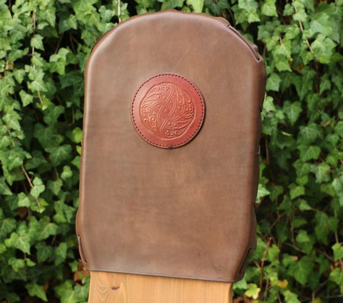 VENDEL, FOLDING VIKING BENCH WITH LEATHER