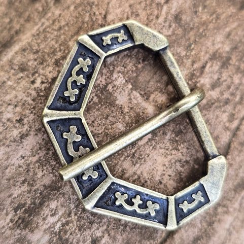 BELT BUCKLE, SALZBURG, 13TH CENTURY, ZINC - ANT.BRASS