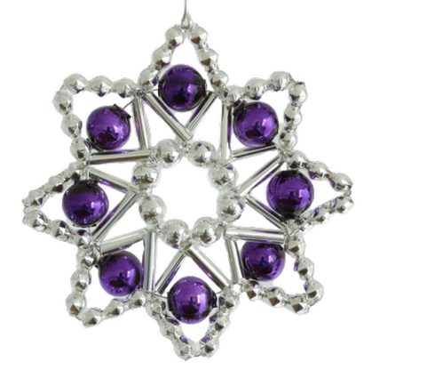 PURPLE STAR, YULE DECORATION