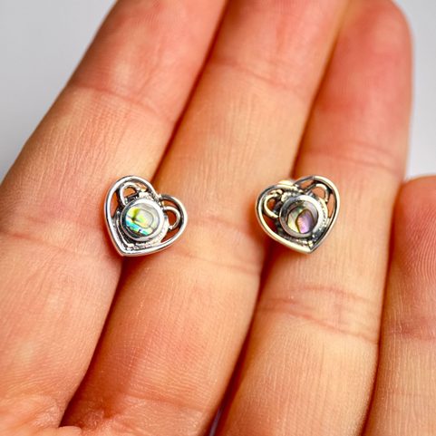 CELTIC HEART, SILVER EARRINGS, PEARL 925/1000