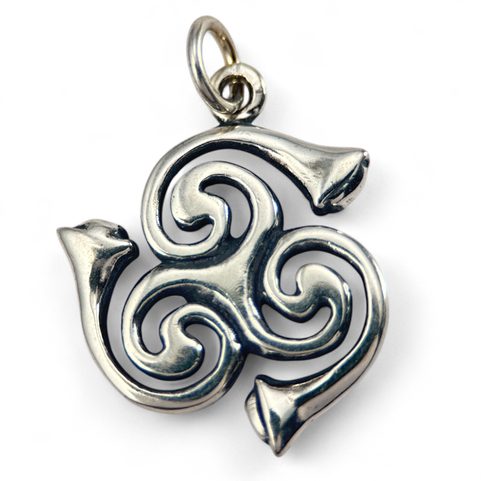 LATEINISCHER TRISKEL, ANHÄNGER, SILBER 925