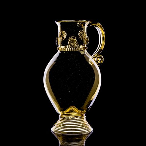 ROEMER - RENAIISANCE CARAFE, FOREST GREEN GLASS