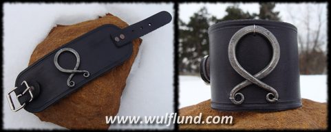 THE TROLL CROSS, LEATHER CUFF BRACELET