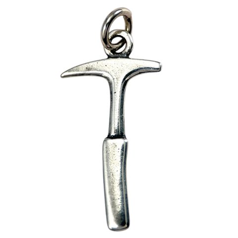 GEOLOGICAL HAMMER, SILVER PENDANT