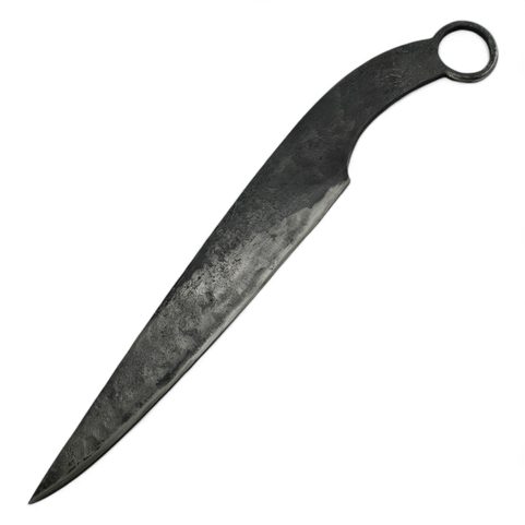 CELTIC KNIFE OPPIDUM, EXACT REPLICA OF KNIFE FROM BOHEMIA, BLACK