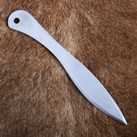 BOAR THROWING KNIFE POLISHED STEEL - 1 PIECE