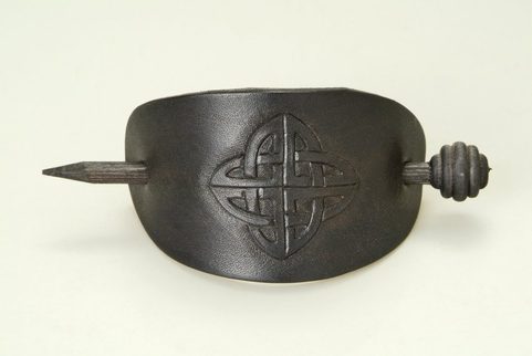 CELTIC KNOT - HAIR CLASP - BLACK