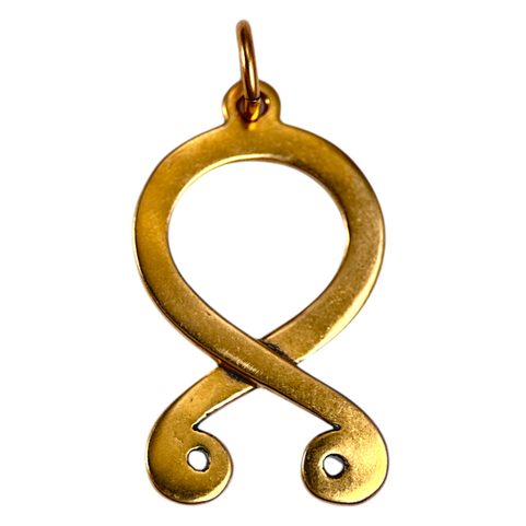 TROLL CROSS, ODAL RUNE, PENDANT, BRONZE