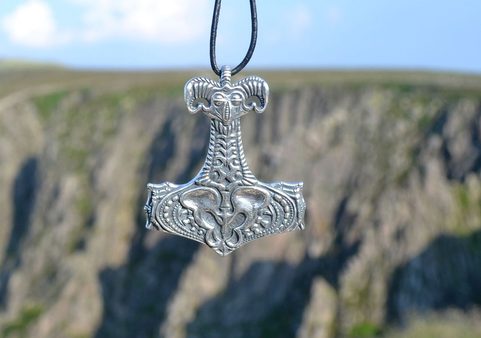 NECRO-ORGANIC THOR'S HAMMER BY WULFLUND, SILVER 925, 14 G