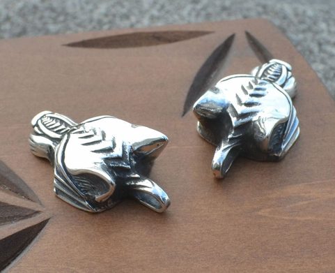 WARG, LOUP NORDIQUE, PENDENTIF VIKING, ARGENT STERLING