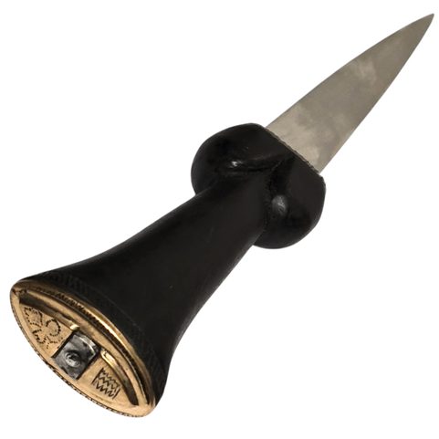 DAGUE À COUILLETES OU POIGNARD PHALLIQUE, RÉPLIQUE DU XIVE SIÈCLE, BOHÊME