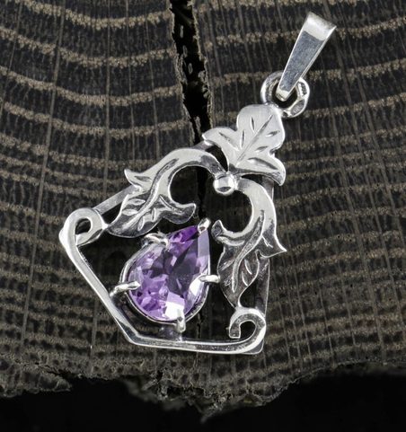 ZEPHYRS, PENDANT, SILVER - AMETHYST