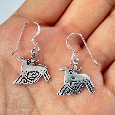 SLEIPNIR, EARRINGS, SILVER