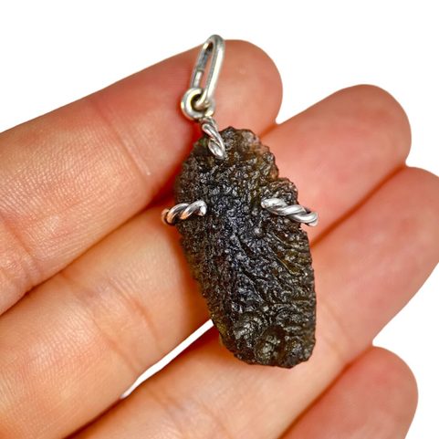 OBSCURA, PENDANT - MOLDAVITE, SILVER 925/1000