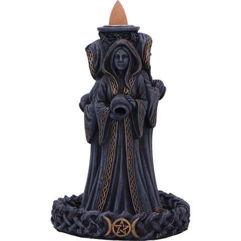 STAND FOR SCENTED FRANGIPANE, TRIPLE MOON GODDESS, 15,5 CM