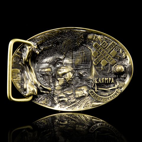 CERF, BOUCLE DE CEINTURE, LAITON