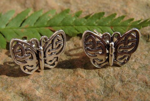 BUTTERFLY EARRINGS, AG 925