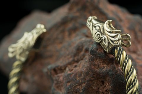 FIANNA, CELTIC DEER, BRACELET, BRASS