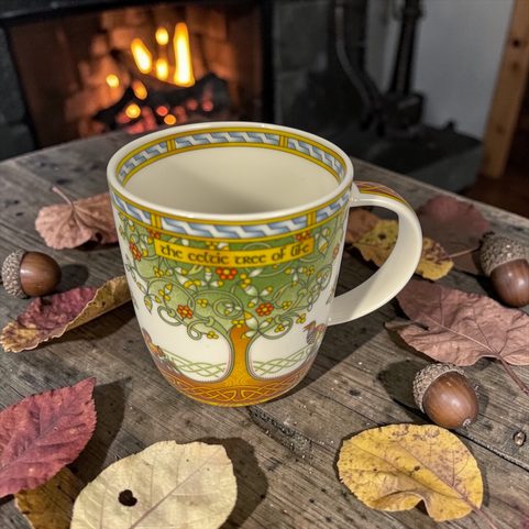 MUG CELTIQUE EN PORCELAINE, ARBRE DE VIE