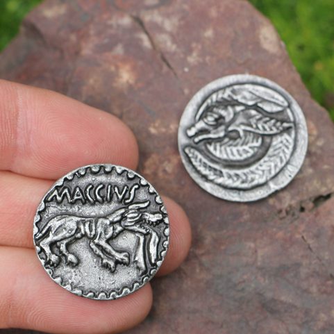 MACCIUS, CELTIC TETRADRACHM, REPLICA