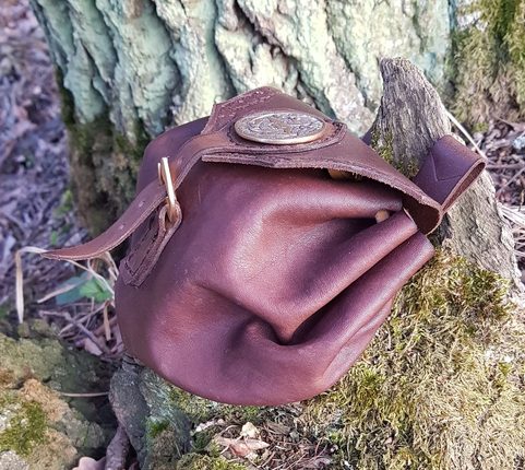 CERNUNNOS, LEATHER BAG BROWN, BRONZE