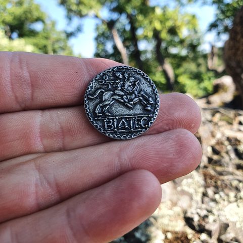 BIATEC, CELTIC TETRADRACHM COIN