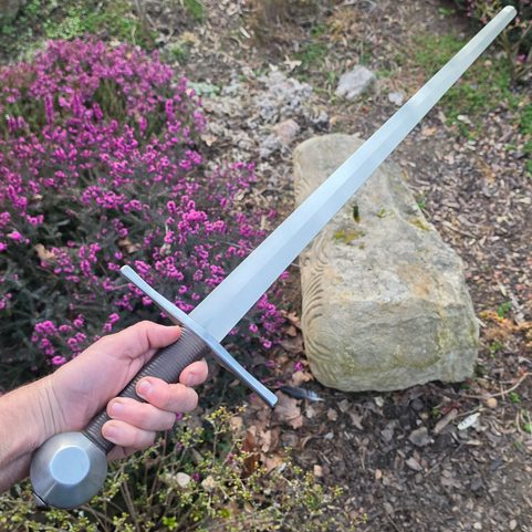 SION, ONE-HANDED SWORD, 14TH–15TH CENTURY, FULL TANG, BROWN